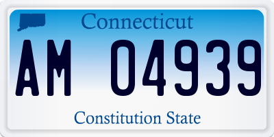 CT license plate AM04939