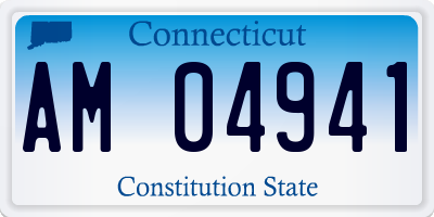 CT license plate AM04941