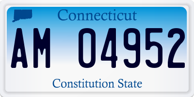CT license plate AM04952