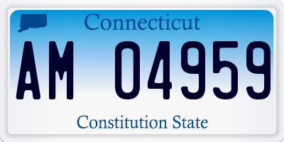 CT license plate AM04959