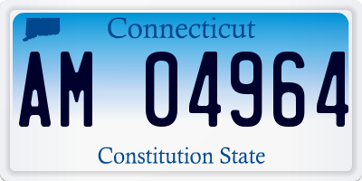 CT license plate AM04964
