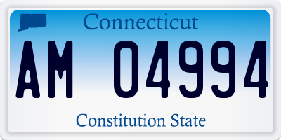 CT license plate AM04994