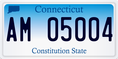 CT license plate AM05004