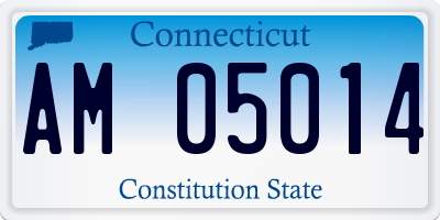 CT license plate AM05014