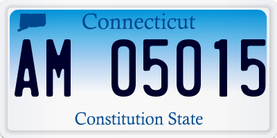 CT license plate AM05015