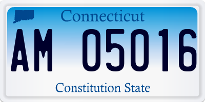 CT license plate AM05016