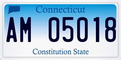 CT license plate AM05018