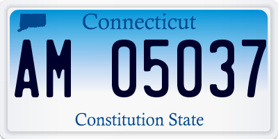CT license plate AM05037