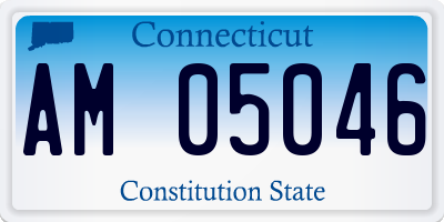 CT license plate AM05046