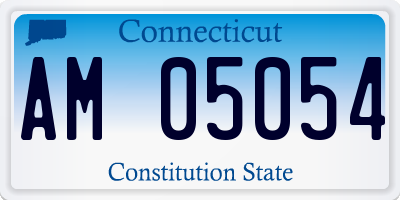 CT license plate AM05054