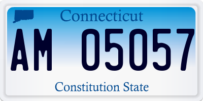 CT license plate AM05057