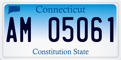 CT license plate AM05061