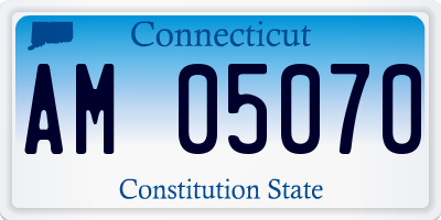 CT license plate AM05070