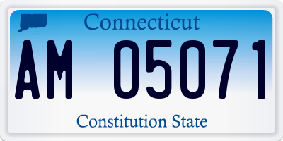 CT license plate AM05071