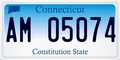 CT license plate AM05074