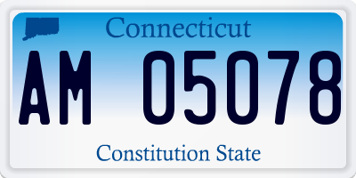CT license plate AM05078