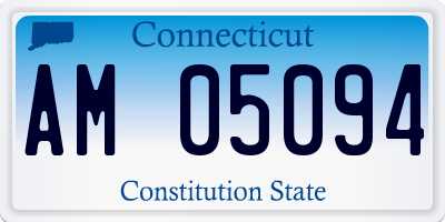 CT license plate AM05094