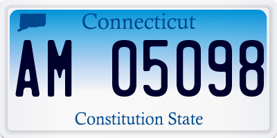 CT license plate AM05098