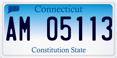 CT license plate AM05113