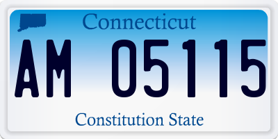 CT license plate AM05115