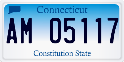 CT license plate AM05117