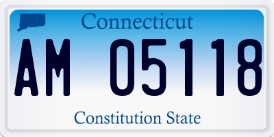 CT license plate AM05118
