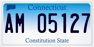 CT license plate AM05127