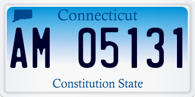 CT license plate AM05131