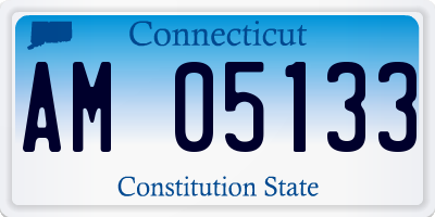 CT license plate AM05133