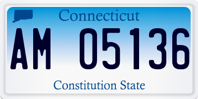 CT license plate AM05136