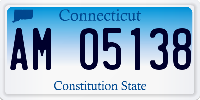 CT license plate AM05138