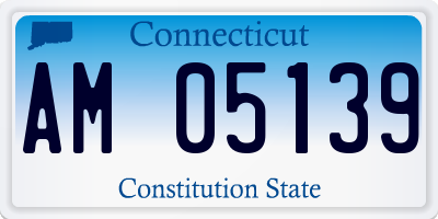 CT license plate AM05139