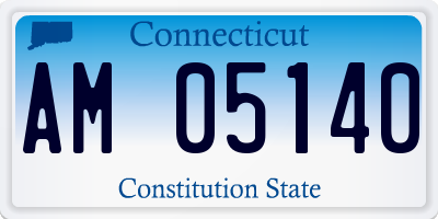 CT license plate AM05140