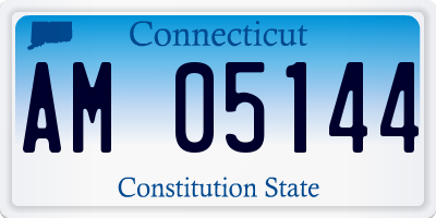 CT license plate AM05144