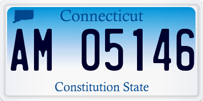 CT license plate AM05146
