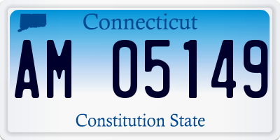 CT license plate AM05149
