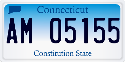 CT license plate AM05155