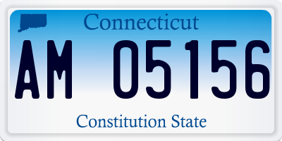 CT license plate AM05156