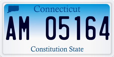 CT license plate AM05164
