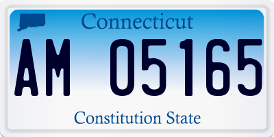 CT license plate AM05165