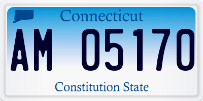 CT license plate AM05170