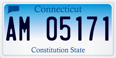 CT license plate AM05171