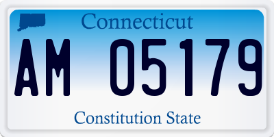 CT license plate AM05179