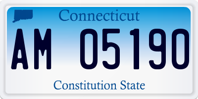CT license plate AM05190