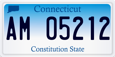 CT license plate AM05212