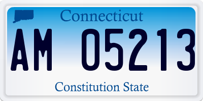 CT license plate AM05213