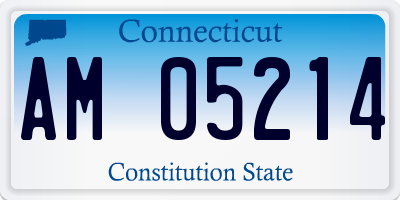 CT license plate AM05214