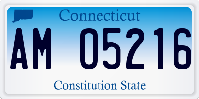 CT license plate AM05216