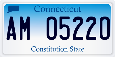 CT license plate AM05220