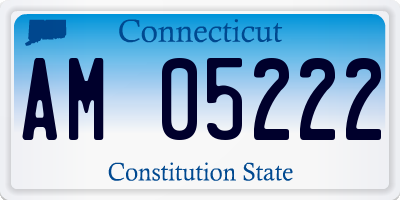 CT license plate AM05222